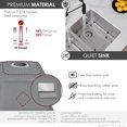 thumbnail image 3 of Stylish Dual Mount 29" Stainless Steel Double Bowl Kitchen Sink with Grids and Strainers S-414TG, 3 of 14
