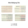 thumbnail image 4 of Portable Mini Carved Travel Mahjong Set In Leather Case 2Cm Tiles Melamine Material Complete With 136 Pieces, 4 of 7