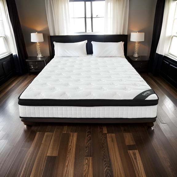 Comfy Bamboo World Sleep Perfection Matelas Hybride Ferme de 10 Pouces Format Grand Lit