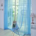 thumbnail image 2 of XZNGL Rideau Transparent Porte Fenêtre Rideaux 1 Pcs Couleur Unie Tulle Porte Fenêtre Rideau Draperie Panneau Voile Foulard Cantonnières, 2 of 2