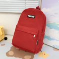 thumbnail image 2 of Simple Backpack Fashion Women Laptop School Backpacks Casual Student Bag (Red), 2 of 6