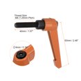 thumbnail image 2 of Unique Bargains 4 Pack M8 x 40mm Male Threaded Stud Adjustable Clamping Lever Handle Bolt Knob Orange, 2 of 6