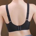 thumbnail image 5 of VEKDONE Woman's Embroidery Back Buckle Thin Style Ventilate Bra Without Steel Rim Black XL, 5 of 5