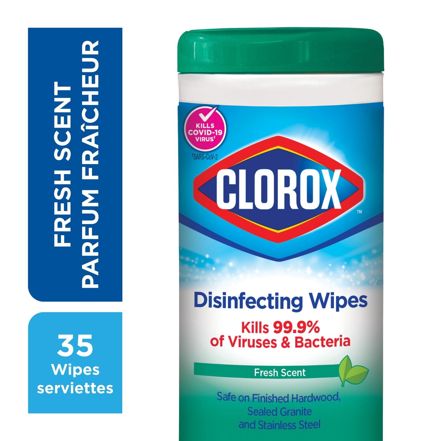 Clorox® Disinfecting Wipes, Cleans and Sanitizes, Fresh Scent, 35 Count