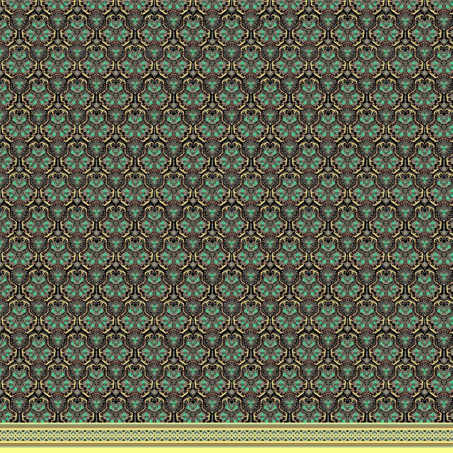 Soimoi Rayon Fabric Floral Damask Panel Printed Craft Fabric by the Yard 56 Inch Wide