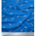 thumbnail image 1 of Soimoi Polyester Crepe Fabric Shoes Men Printed Craft Fabric by The Yard 52 Inch Wide, 1 of 3
