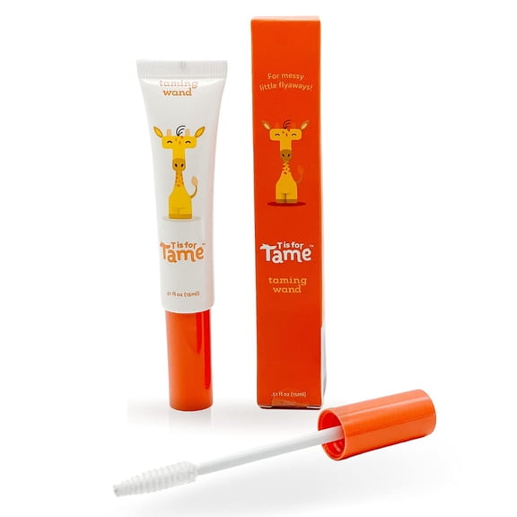 T is for Tame Hair Taming Cream Wand for Flyaways, Frizz - Natural & Vegan Styling Wand - Slick Back Smoothing Stick - Anti-Frizz, Flyaway Hair Tamer , (0.51 Fl oz)