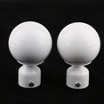 thumbnail image 2 of Abbracc Paire Décorative de Supports d'Encastrement pour Tringle à Rideaux Rail de Rideau Type 3 - Type 3 - Blanc, 2 of 8