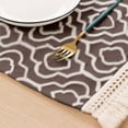 thumbnail image 4 of EGNMCR Kitchen Utensils Set, Cooking Utensils Set, Placemats Napkins New Thick Cotton And Linen With Tassel Placemats Insulated Placemats Beautiful And Practical Table Insulation Mat Placemat Napkin, 4 of 6