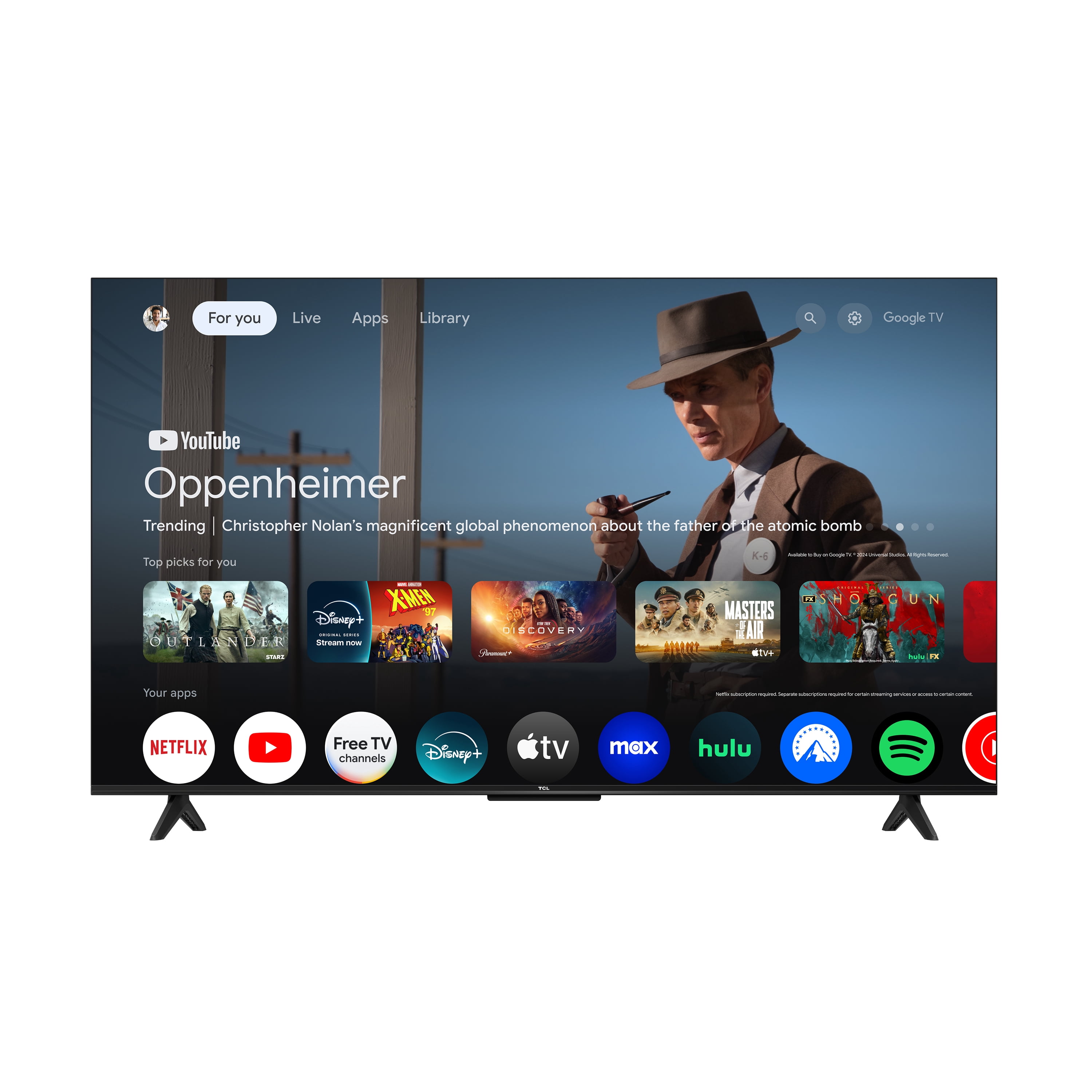TCL 50" S Series 4K UHD HDR LED Smart TV with Google TV – 50S41K