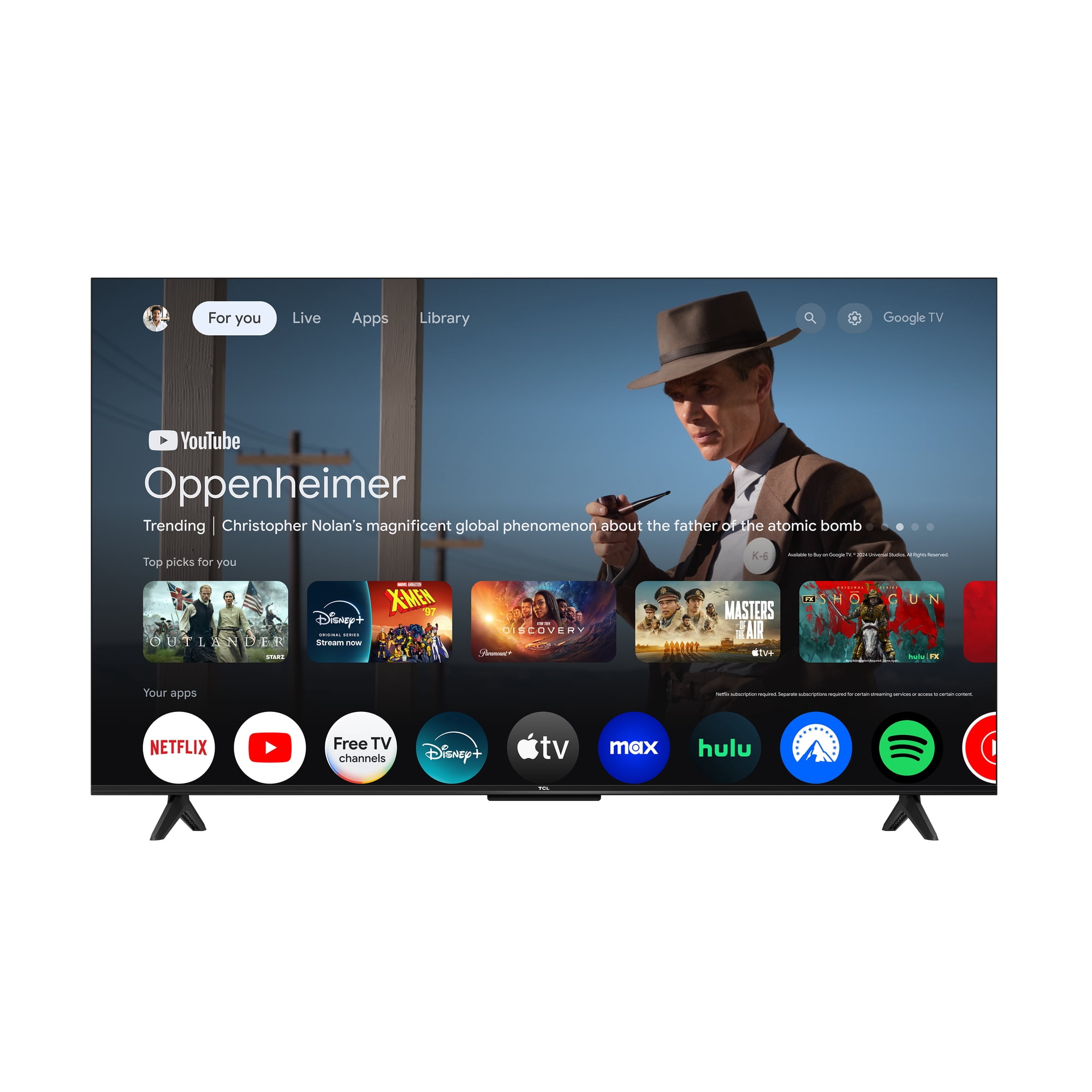 TCL 50インチ 4Kスマートテレビ Google TV TCL 50