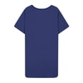 thumbnail image 3 of Ixbnca Robe pour Femme Grande Taille Col Rond Manches Courtes Robes T-Shirt Décontractées Amples Été Robe Courte, 3 of 5