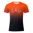 thumbnail image 1 of LUOGENLI T-shirts pour Homme pour Hommes T-Shirt à Imprimé Numérique Col Rond Manches Courtes T-Shirt T-shirts pour Hommes T-shirts Graphiques T-shirts de la Saint-Patrick 4TG T-shirts pour Hommes T-shirts Graphiques Saint-Valentin Orange TTG, 1 of 4