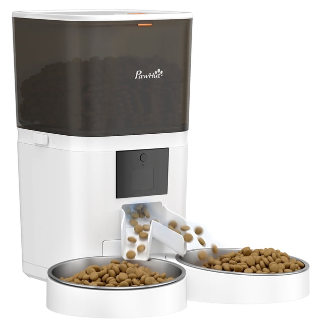 PawHut Automatic Cat Feeder, Smart Cat Food Dispenser with APP Control