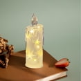 thumbnail image 4 of Shedding Tears Candle Night Light, Romantic LED Wedding Decoration Lamp, Battery Operated Bedside Table Centerpiece, Soft Warm Glow, Small Tear Candle Decor for Home Events Parties, 5.5x15.5cm, 4 of 6