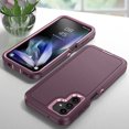 thumbnail image 3 of Dteck for Samsung Galaxy A14 5G Case, Protective Shockproof Rugged Military Drop Protection Galaxy A14 Cell Phone Cover Tough Hybrid Bumper Samsung A14 Phone Case, Purple, 3 of 6