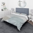 thumbnail image 1 of Designart 'Grey and White Collage II' Geometric Bedding Set - Duvet Cover & Shams, 1 of 4