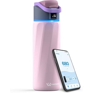 WaterH Boost 24 oz Pink Stainless Steel Smart Water Bottle