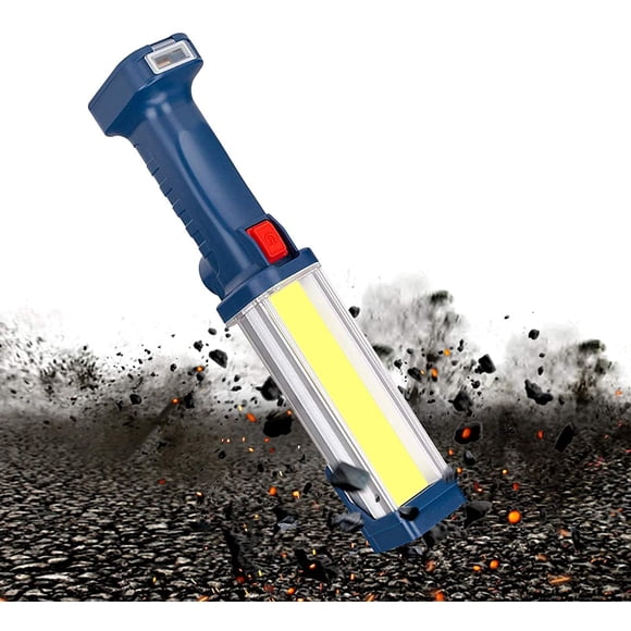 Rechargeable Work Light Portable LED Mechanic Trouble Light, 1200 Lumen Magnetic Inspection Cordless Floodlight for Car Repair, Camping, Hiking, 30w COB