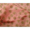thumbnail image 4 of oneOone Silk Tabby Peach Fabric Floral & Flying Swan Block Sewing Craft Projects Fabric Prints By Yard 42 Inch Wide, 4 of 4