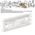 thumbnail image 3 of Nut Bolt Thread Gauge, Ideal Tool for Quick Bolt and Nut Sizing, Easy to Read, Robust with Wall Mounting Hole, Metric and Imperial Sizes with Nail Holes and Side Pins, Sturdy, 3 of 7