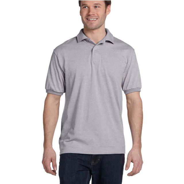 Hanes Polo Jersey Comfortblend Ecosmart pour Adulte, Style 054X