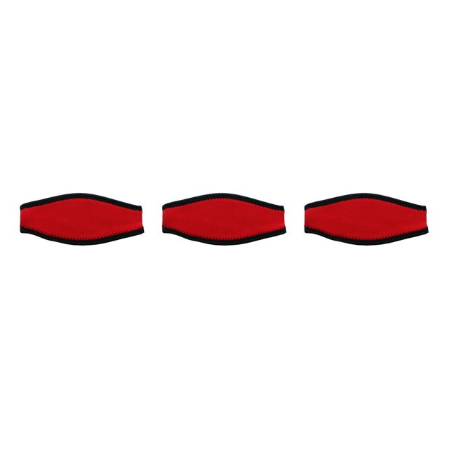QualitChoice Housse de Sangle Rembourrée Protection de Ceinture Coussin de Plongée Lunettes de Natation Sports Nautiques pour Extérieur sous-Marin Rouge 3ensemble