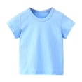 thumbnail image 1 of T-shirt en Coton à Col Rond pour Garçons et Filles, T-Shirts pour Enfants, Mode, 1 of 6