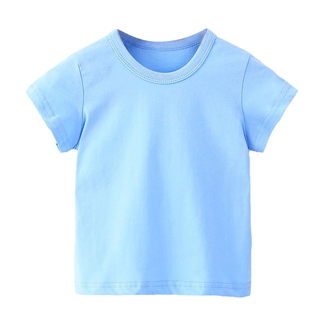 T-shirt en Coton à Col Rond pour Garçons et Filles, T-Shirts pour Enfants, Mode