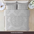 thumbnail image 4 of Beatrice Home Fashions Medallion Chenille Bedspread Full Gray Bedding, 4 of 4