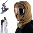 thumbnail image 1 of Waterproof Fleece Lined Hood, Multifunctional 3-in-1 Hickened Full Cover Ski Masks for Cycling Ski, 1 of 8