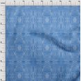 thumbnail image 4 of oneOone Rayon Blue Fabric Moire Fabric For Sewing Printed Craft Fabric By The Yard 56 Inch Wide, 4 of 4