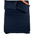 thumbnail image 1 of King Bed Sheet Set Piece Bedding Soft Brushed Microfiber Fabric Shrinkage & Fade Easy Care (), 1 of 7