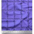 thumbnail image 1 of Soimoi Purple Rayon Crepe Fabric Tendril & Abstract Decor Fabric Printed Yard 46 Inch Wide, 1 of 5