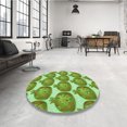 thumbnail image 4 of Ahgly Company Machine Washable Indoor Rectangle Transitional Green Area Rugs, 3' x 5', 4 of 7