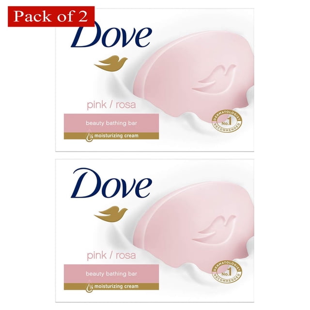 Dove Bar Soap Pink 100g (Pack of 2)