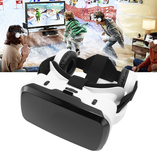 3D Glasses Headset, Quick Adjust Knob Soft Inner Lining VR Headset for Movies