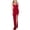 Red, variant on fartey Party Dress for Women Sparkly Sequin Side Split Hem Tunic Maxi Dresses Spaghetti Strap Sleeveless Solid Color Sundress