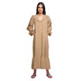 thumbnail image 4 of Moomaya Solid Nightdress For Ladies Cotton Ruffled Border Nursing Nightwear, 4 of 6