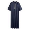 thumbnail image 5 of Chemises pour Hommes Robe Habillée pour Hommes Arabe à Manches Longues Chemise Brodée avec Poche Vêtements de Prière pour Hommes, 5 of 5