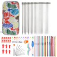 thumbnail image 2 of 11Pcs Stainless Steel Rod Needle Knitting Set Crochet Tool Accessories Crochet Organizer Sewing Tools Gift for Beginners, 2 of 7