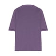 thumbnail image 4 of AherBiu Plus Size T Shirts for Women V Neck Loose Comfy Basic Tees Summer Workout Oversized Tshirt Tops, 4 of 7