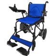 thumbnail image 1 of Fauteuil Roulant Électrique Léger - Alliage d'Aluminium Tout-Terrain 12 Mi Longue Portée Fauteuil Roulant Polyvalent pour Adultes Aînés et Personnes Âgées - Bleu, 1 of 7