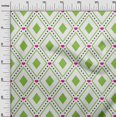 thumbnail image 3 of oneOone Polyester Spandex Green Fabric Check Sewing Material Print Fabric By The Yard 56 Inch Wide, 3 of 4