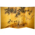 thumbnail image 2 of Oriental Furniture 3 ft. Tall Double Sided Bamboo Tree Canvas Room Divider, 2 of 5