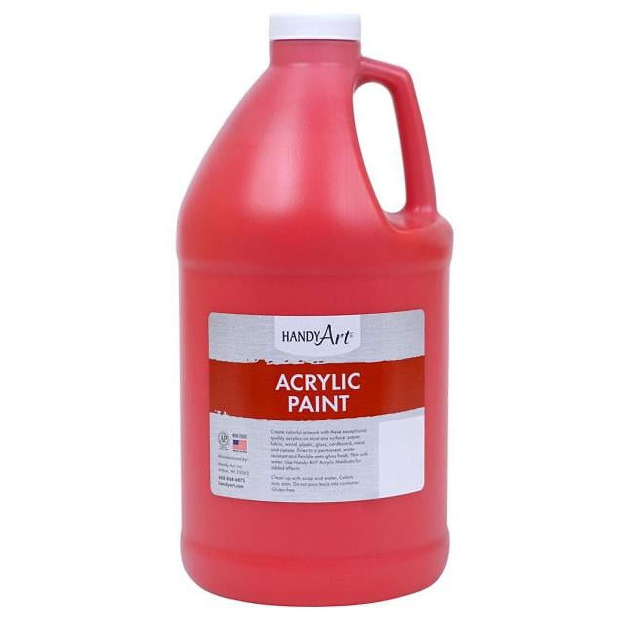 Rock Paint & Handy Art RPC102040 Half Gallon Acrylic Paint, Brite Red