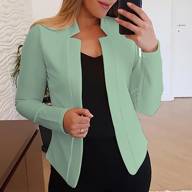 Qertyioot Nouveau Cardigan Décontracté Tendance à Manches Longues pour Femmes
