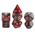 thumbnail image 2 of 7 Pieces Acrylic Polyhedral Party Game Play Entertainment Toys for Role Playing Game , Star Red, 2 of 8