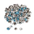 thumbnail image 1 of Abbracc 50pcs Snap Button Rivets Leather Craft for Garment Accessories 7mm Blue, 1 of 7