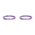 thumbnail image 3 of Wweixi Unique Fashionable Beaded Cross Bracelets For Trendsetters Comfortable To Wear Purple weathering 2Set, 3 of 6